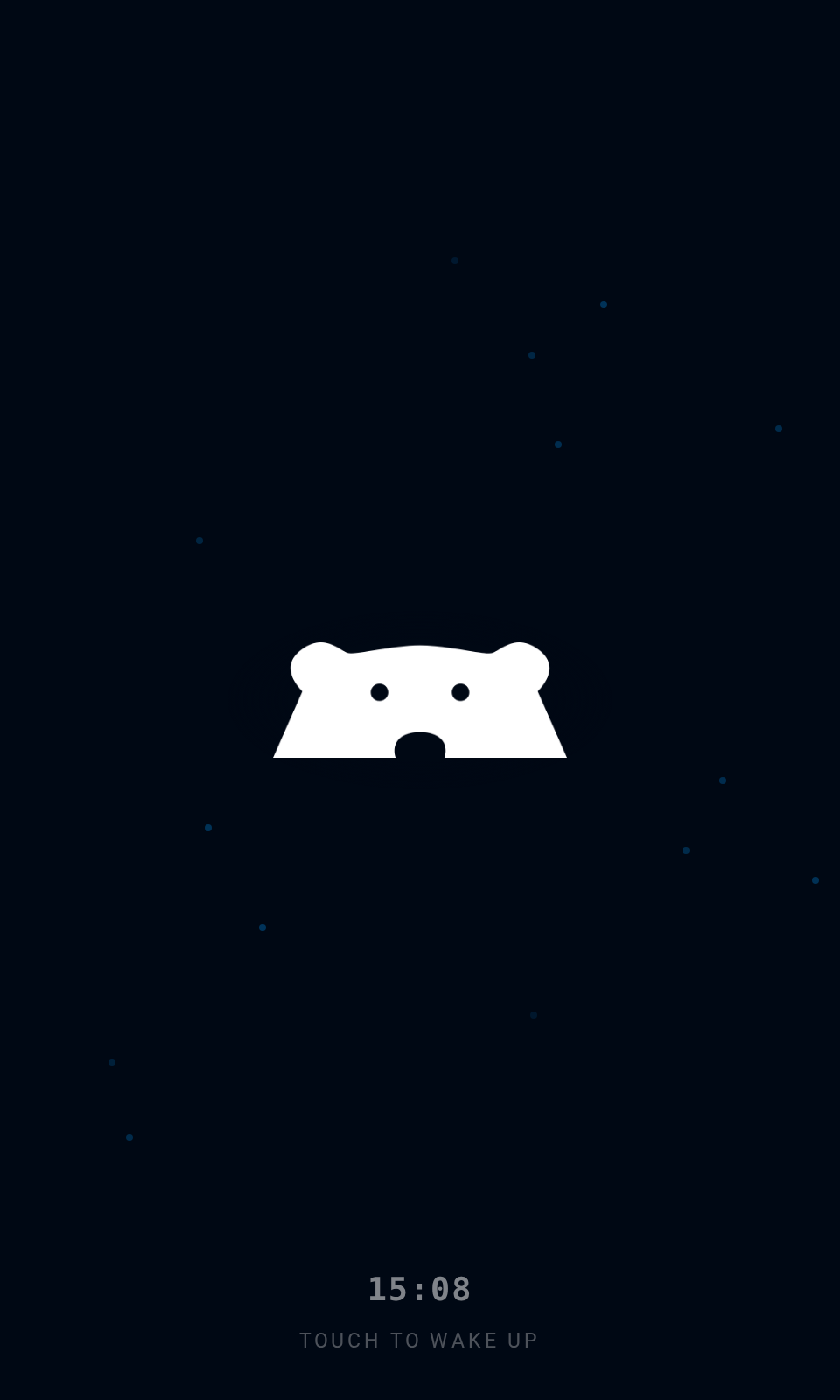 Screensaver Pulse del tastierino con marchio Bearbox